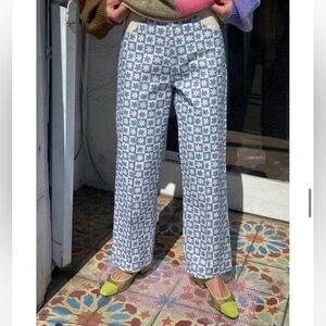 Lisa Says Gah x KJP Robyn Blue Daisy Jeans